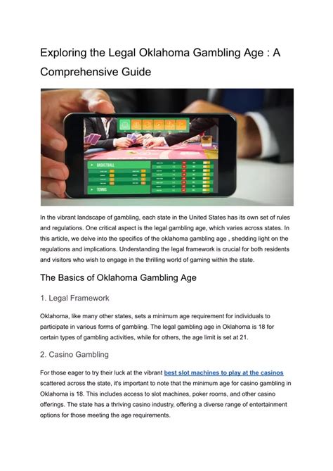 legal gambling age oklahoma